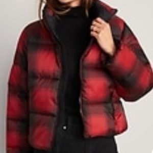 Water-Resistant Frost Free Short Puffer Jacket for Women
